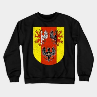 Łódź Voivodeship / Polish Eagle Regional Flag Design Crewneck Sweatshirt